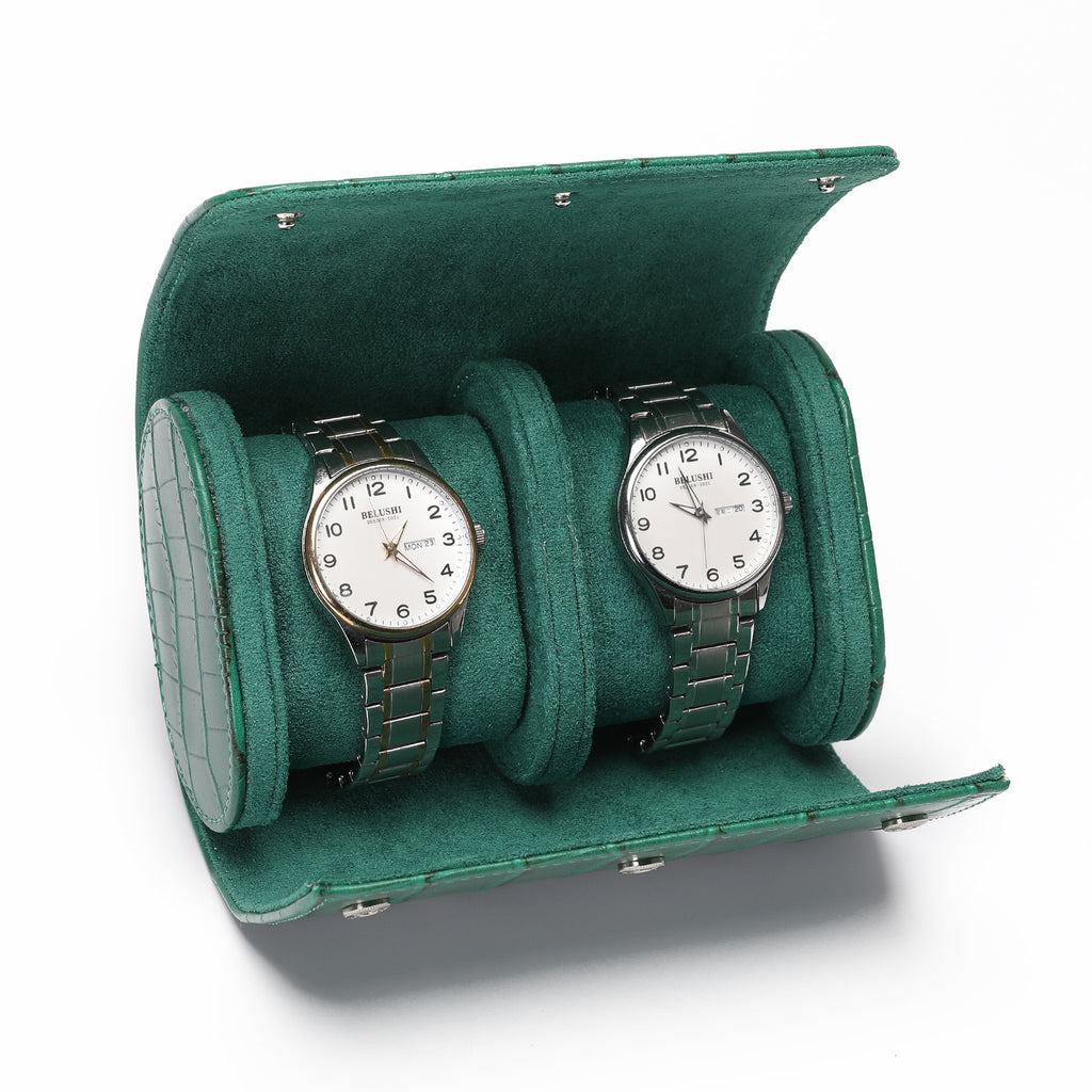 Rotary & Crown Crocodile Watch Roll