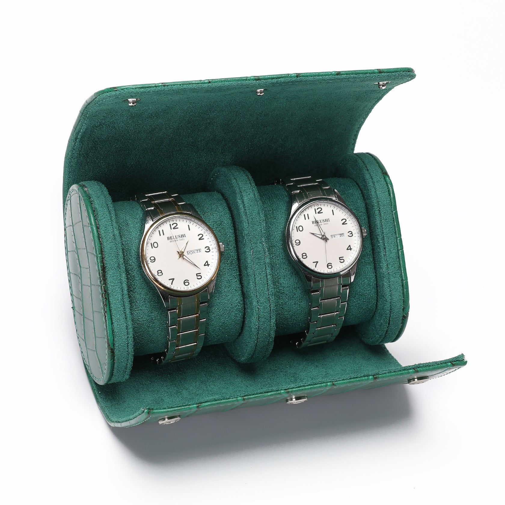 Rotary & Crown Crocodile Watch Roll