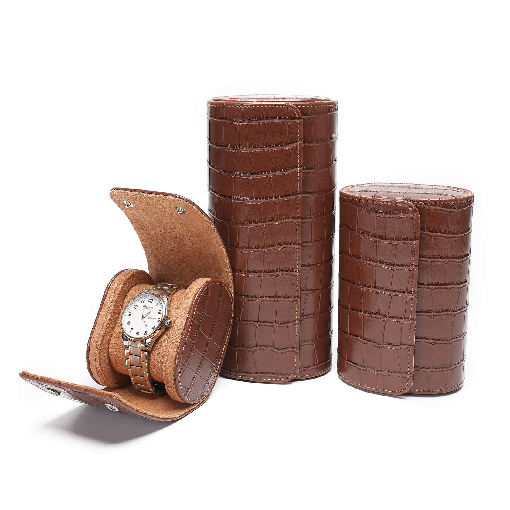 Rotary & Crown Crocodile Watch Roll