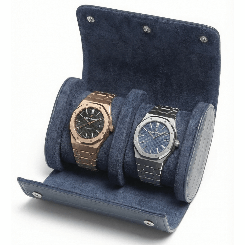 Rotary & Crown Crocodile Watch Roll